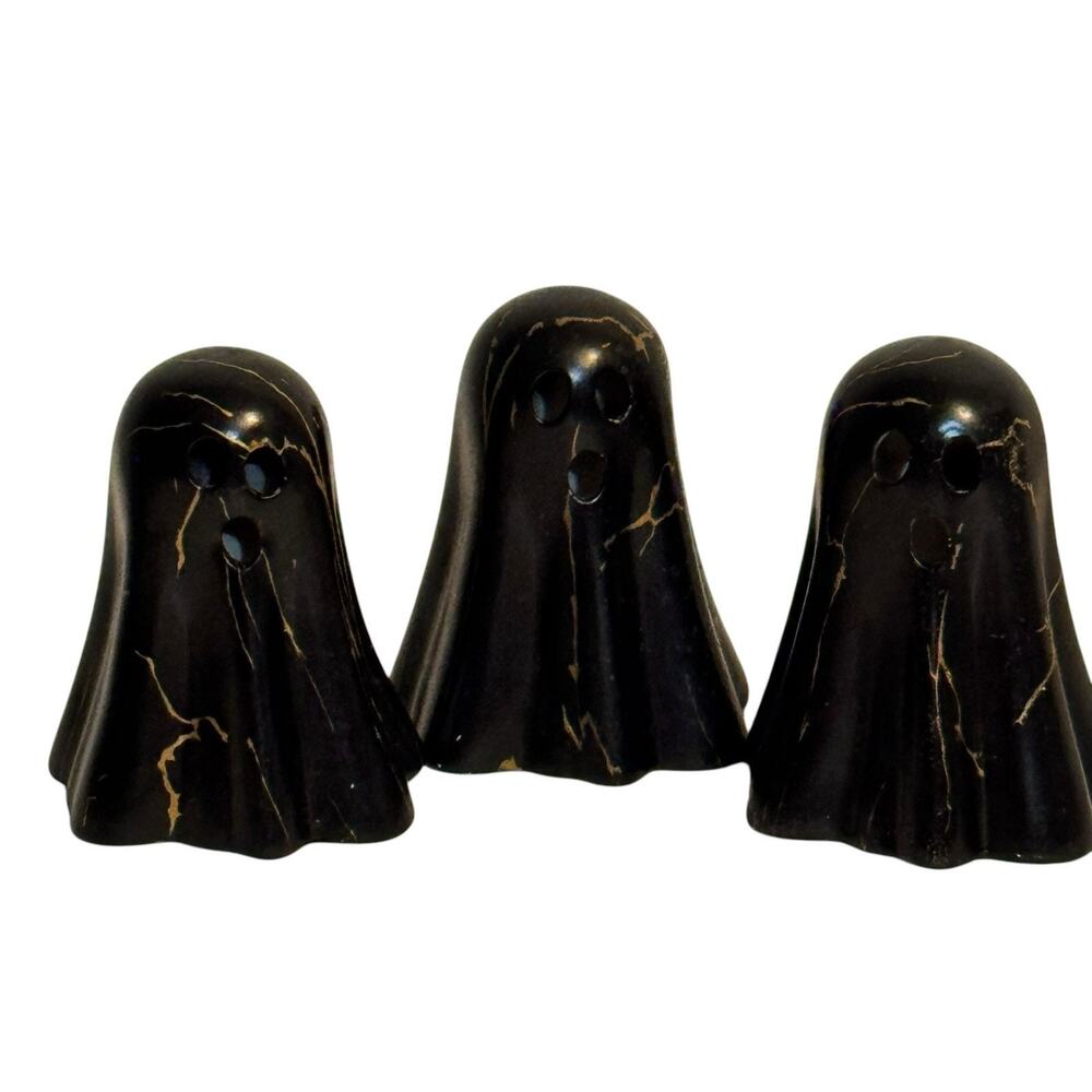 Becki Owens Halloween Marble Ghosts Set LED Lights Spooky Home Decor Fall